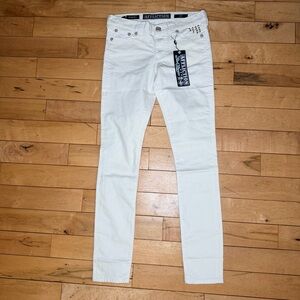 Affliction Premium White Jeans Tara White Raquel Skinny Women 26 Msrp $125